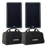 QSC K10.2 4000 W Aktivlautsprecher-Paket inkl. Tragetasche